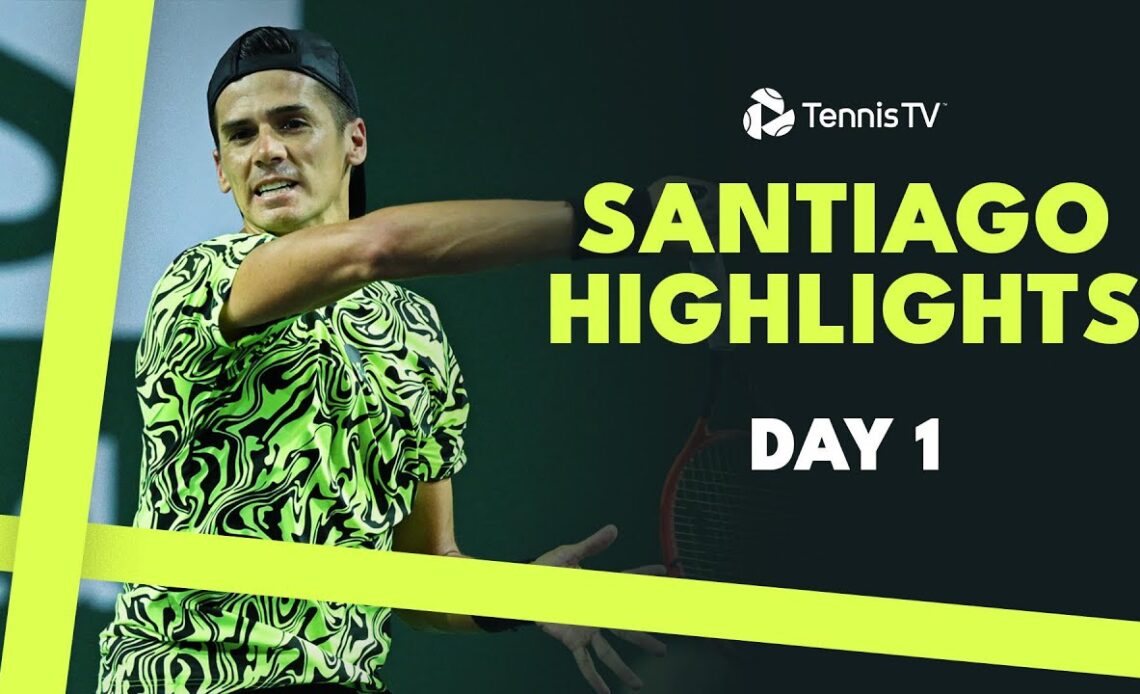 Diaz Acosta face Cachin; Moutet, Coria & More In Action | Santiago 2024 Day 1 Highlights