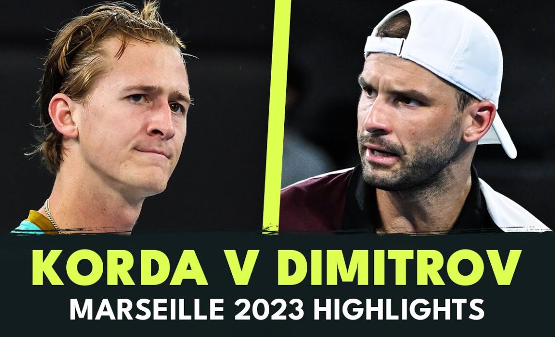 ENTERTAINING Grigor Dimitrov v Sebastian Korda Match Highlights | Marseille 2024