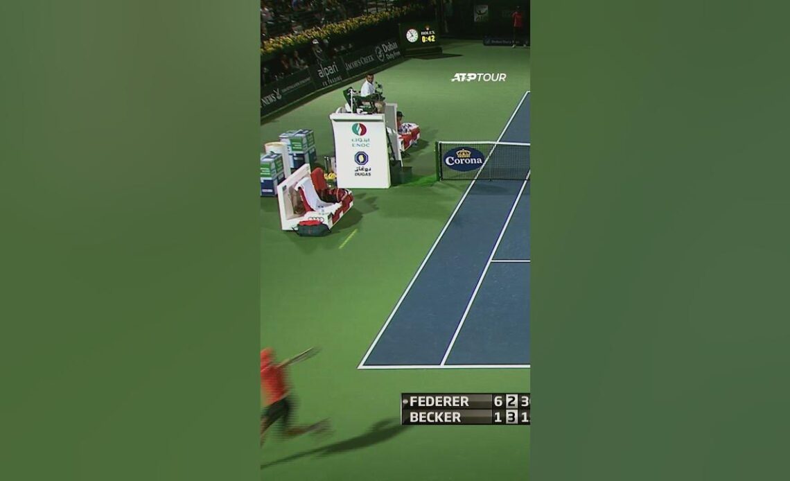 Federer TWEENER Dubai 2014! 🔥