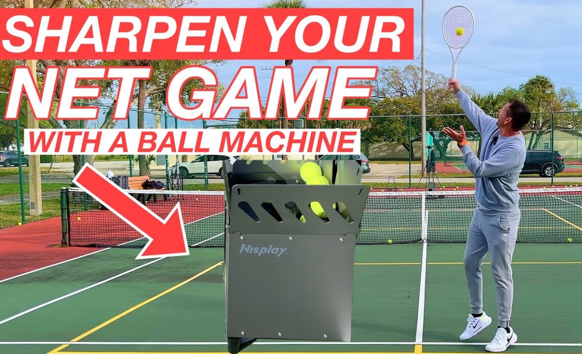 High Intensity Ball Machine Tennis Drills | Improve Your Net Game