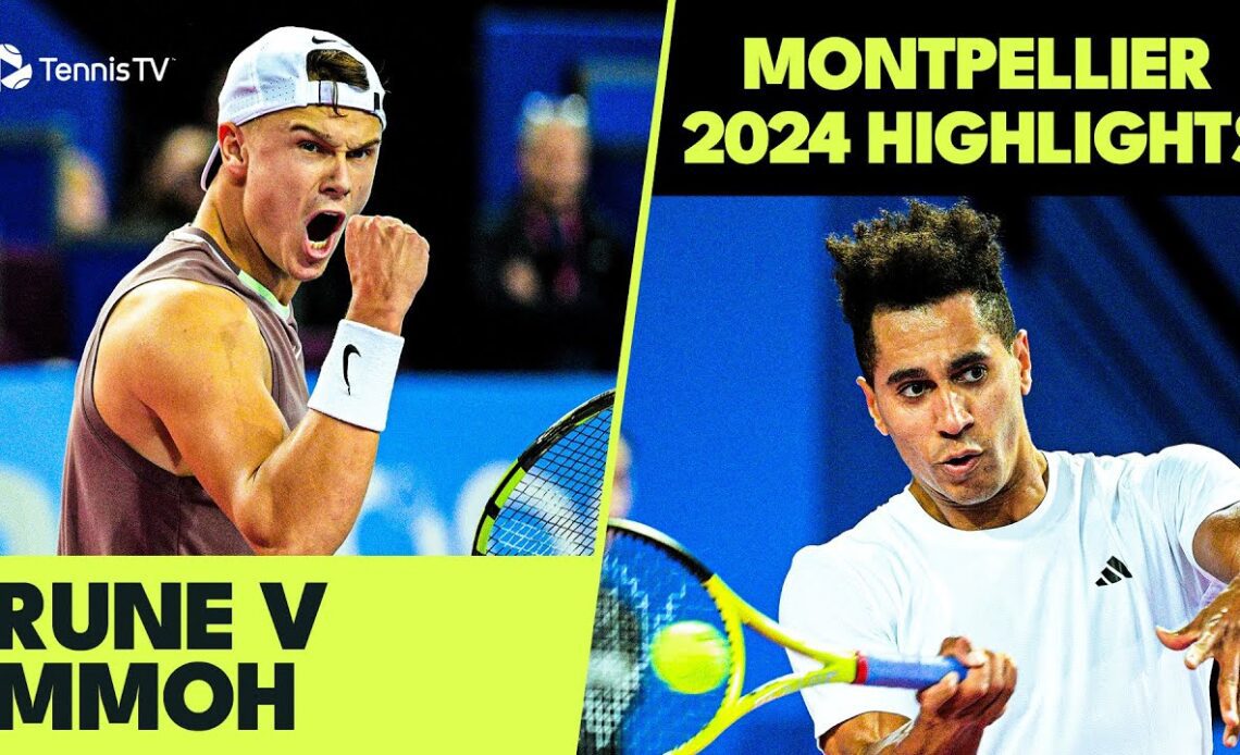 Holger Rune vs Michael Mmoh ENTERTAINING Match Highlights | Montpellier 2024