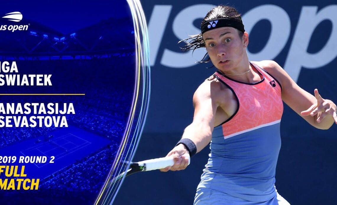 Iga Swiatek vs. Anastasija Sevastova Full Match | 2019 US Open Round 2