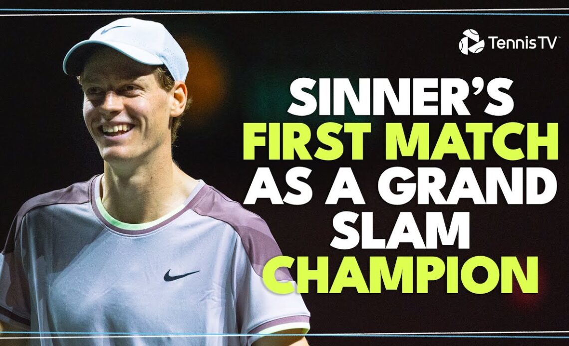 Jannik Sinner's First Match As A Grand Slam Champion! | Rotterdam Highlights vs van de Zandschulp