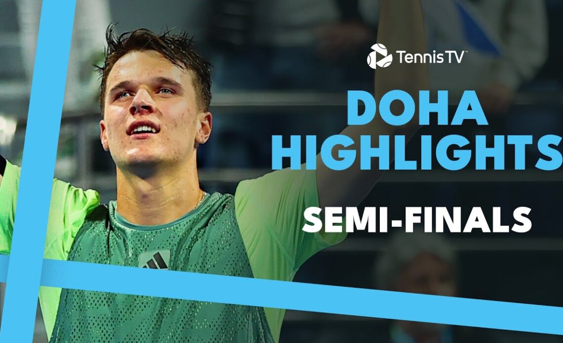 Mensik vs Monfils EPIC and Khachanov Plays Popyrin | Doha 2024 Semi-Final Highlights