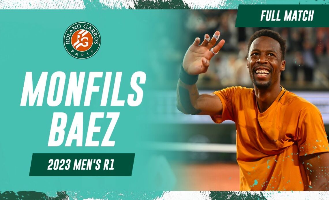 Monfils vs Baez 2023 Men's round 1 Full Match | Roland-Garros