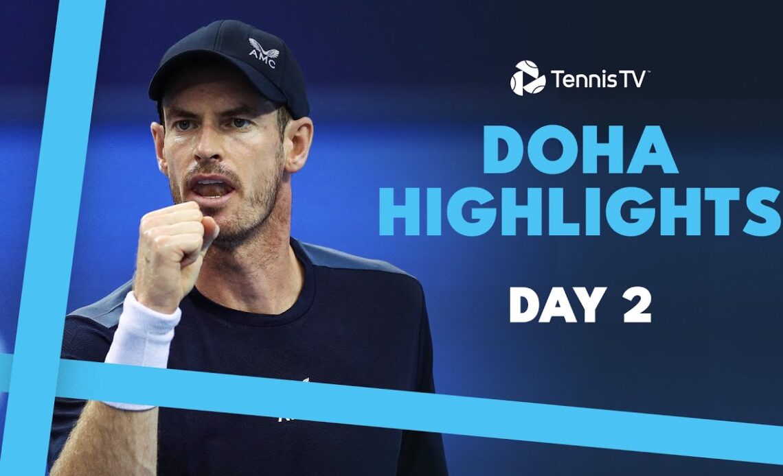 Murray Faces Muller; Gasquet, Monfils & Davidovich Fokina All Play | Doha 2024 Day 2 Highlights