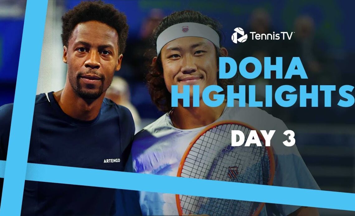 Murray vs Mensik & Monfils vs Zhang Thrillers; Rublev, Khachanov Play | Doha 2024 Day 3 Highlights