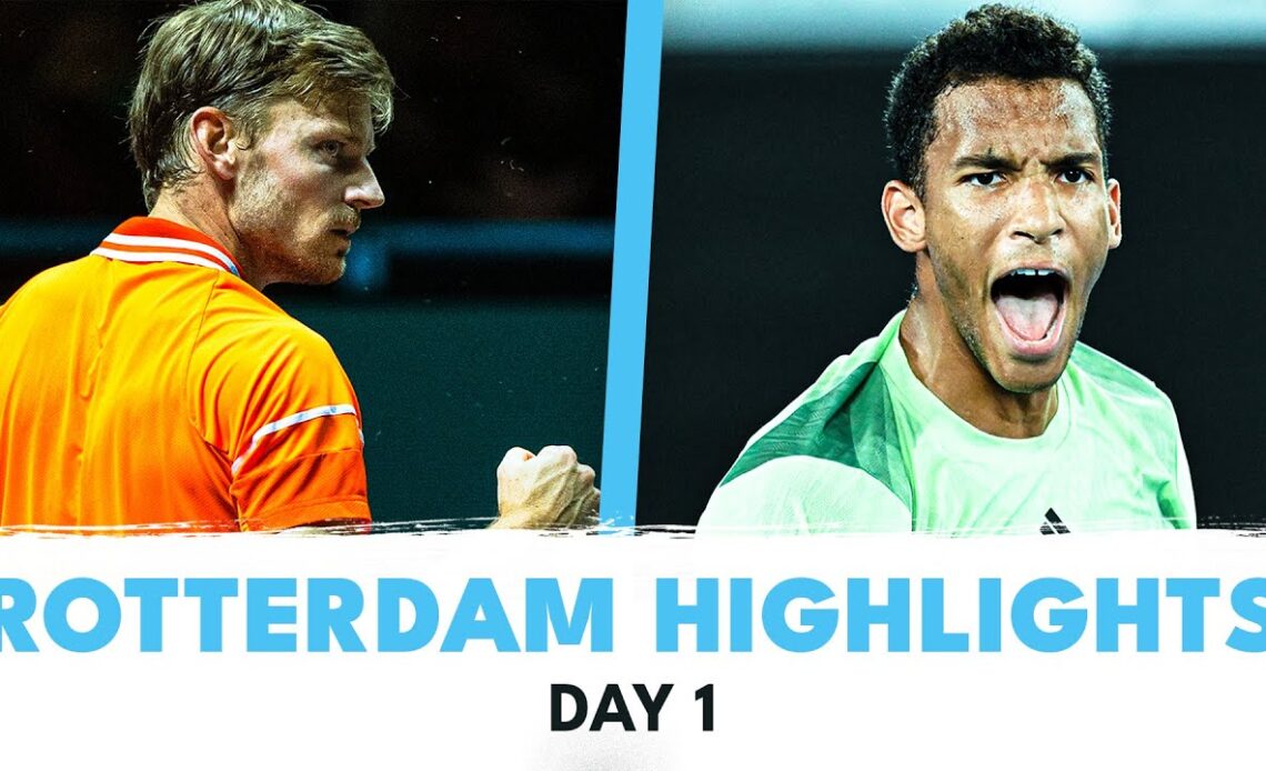 Musetti Faces Griekspoor, Auger-Aliassime & Goffin Also In Actionn | Rotterdam 2024 Day 1 Highlights