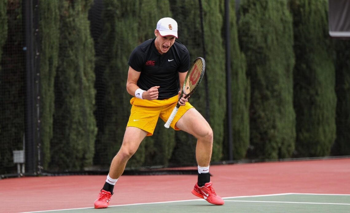 No. 7 USC Men's Tennis Remains Unbeaten With a Win Against UNLV
