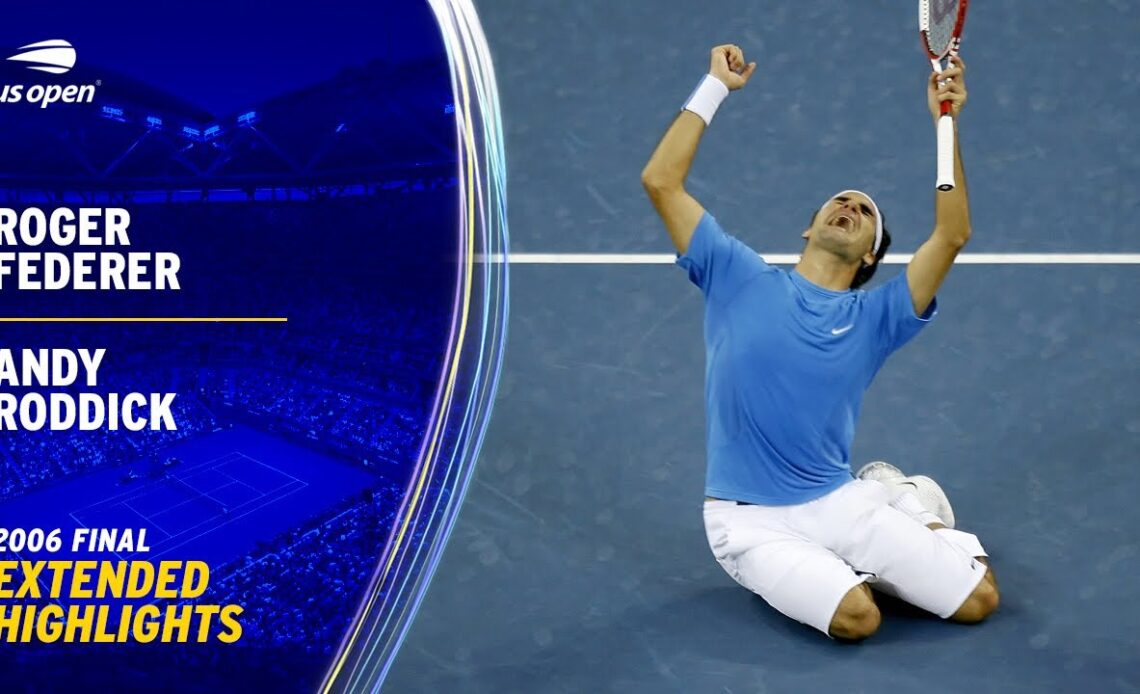 Roger Federer vs. Andy Roddick Extended Highlights | 2006 US Open Final
