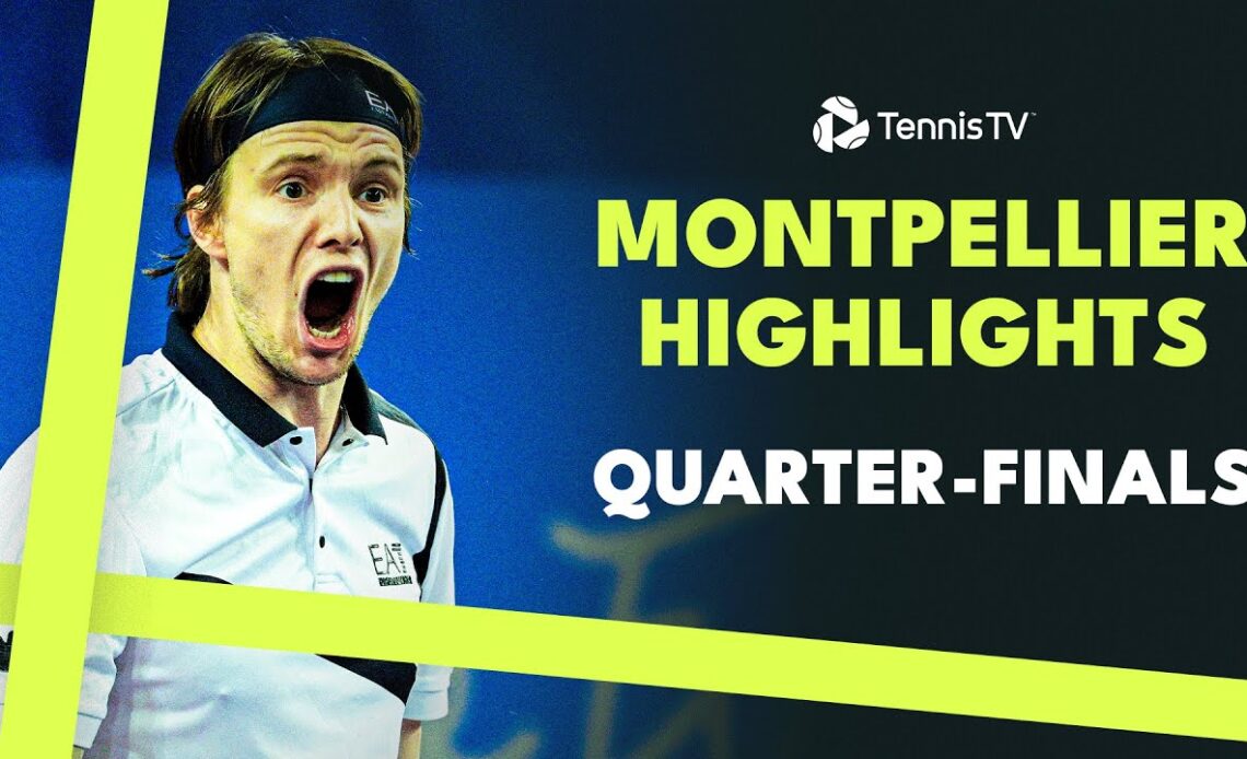 Rune, Bublik, Auger-Aliassime, Coric & More Feature  | Montpellier 2024 Highlights Quarter-Finals