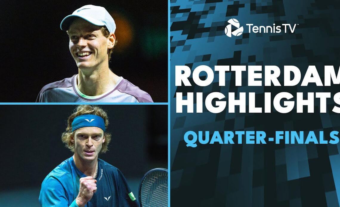 Sinner Takes On Raonic; Rublev, Dimitrov & More | Rotterdam 2024 Quarter-Finals Highlights