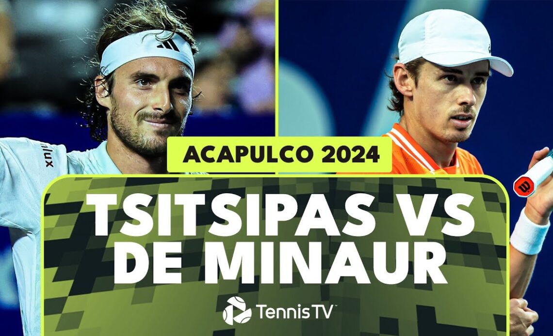 Stefanos Tsitsipas Takes On Alex De Minaur For A Place In The Semis | Acapulco 2024 Highlights
