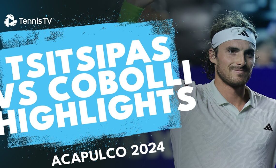 Stefanos Tsitsipas vs Flavio Cobolli | Acapulco 2024 Highlights
