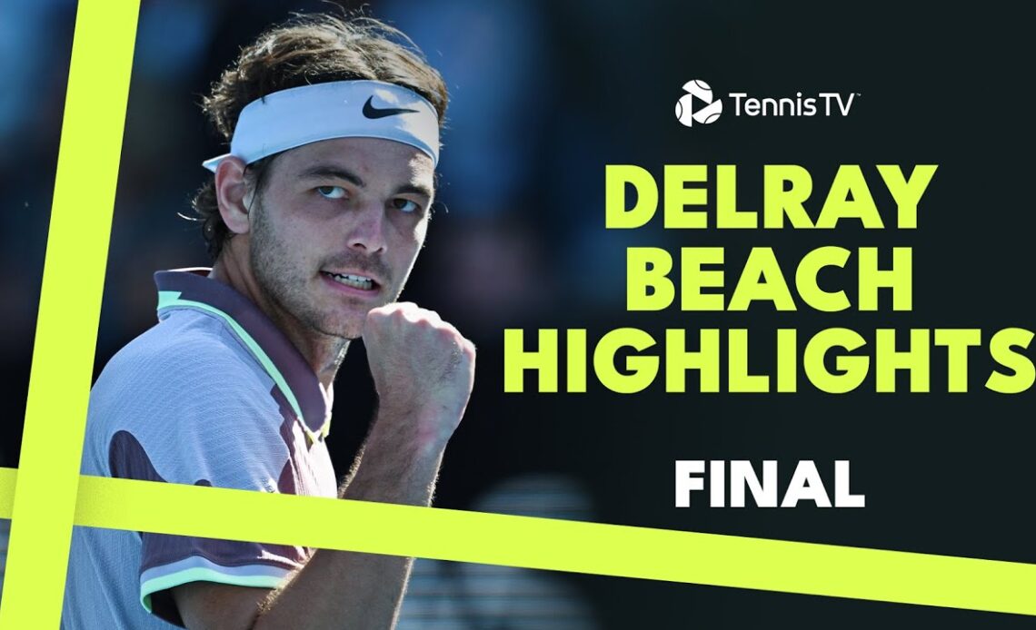 Taylor Fritz vs Tommy Paul For The Title 🏆 | Delray Beach 2024 Final Highlights