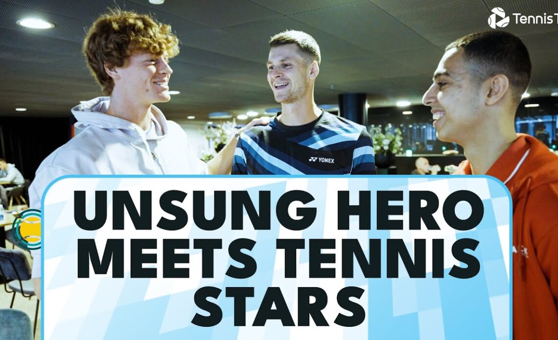 Unsung Hero: Abderrahman Surprised By ATP Tennis Stars | Rotterdam 2024