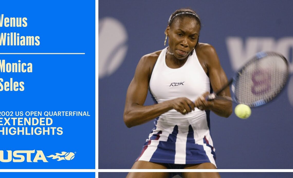 Venus Williams vs. Monica Seles Extended Highlights | 2002 US Open Quarterfinal