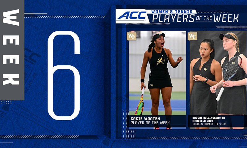 Wake Forest Sweeps Women's Tennis Weekly Awards