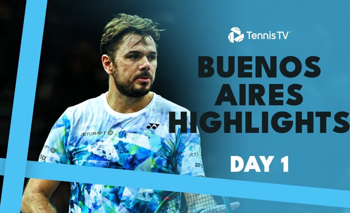 Wawrinka Back in Argentina After 11 Years; Cilic, Etcheverry Feature | Buenos Aires Highlights Day 1