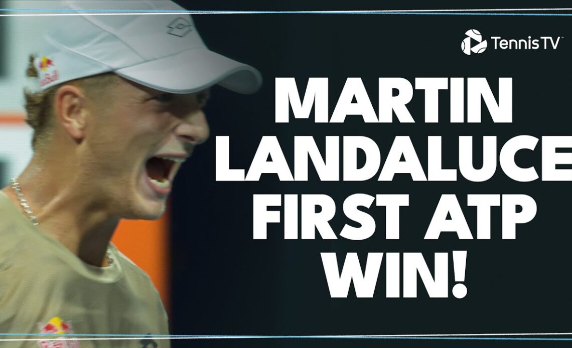 18-Year-Old Martin Landaluce Wins First-Ever ATP Match! | Miami 2024 Highlights
