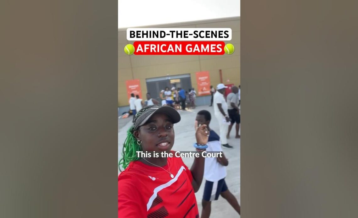 2022 #wimbledon girls’ doubles champion Angella Okutoyi shows us the African Games #tennis venue 👀