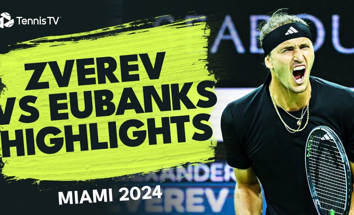 Alexander Zverev vs Christopher Eubanks Highlights | Miami 2024