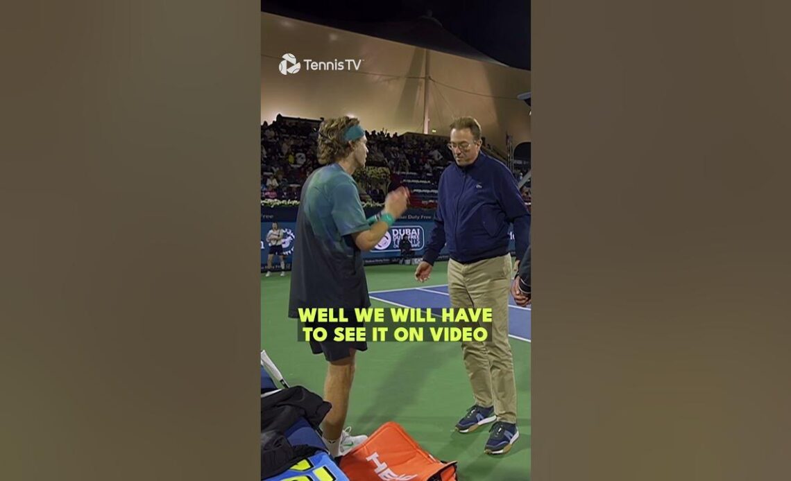 Andrey Rublev DISQUALIFIED In Dubai 😳