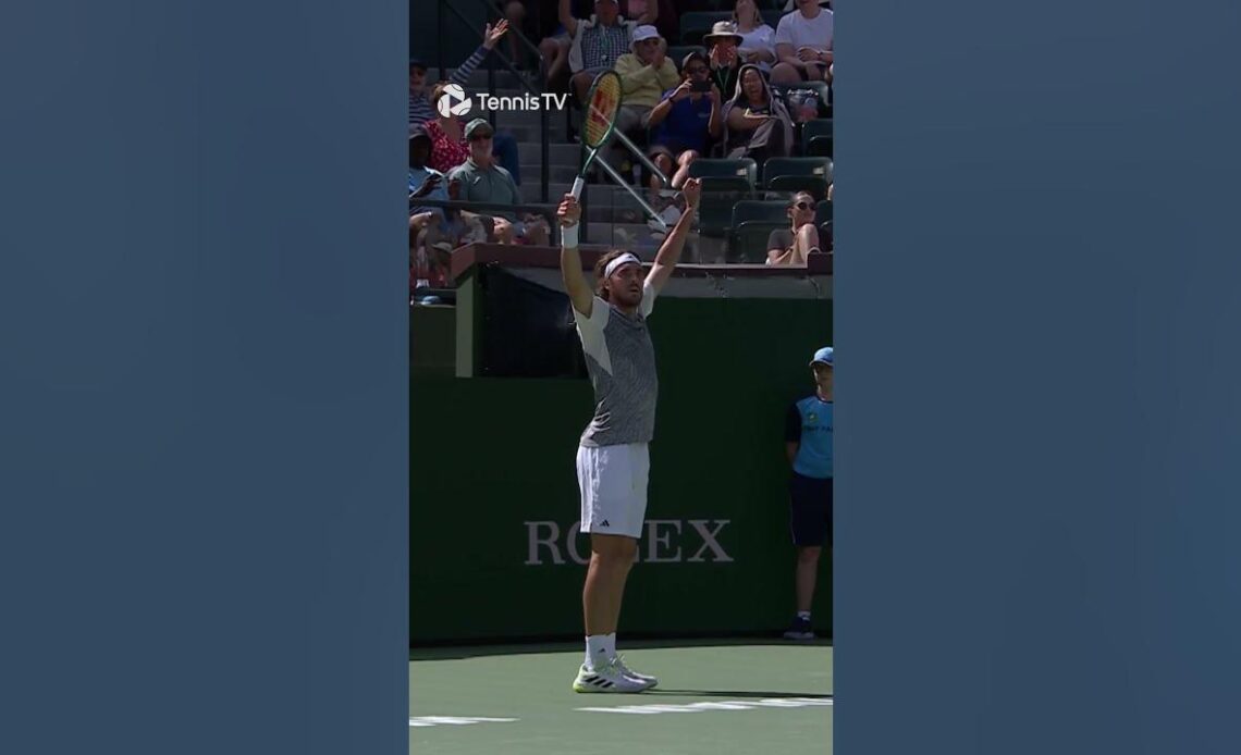 BEAUTIFUL Tsitsipas Spin-Around Forehand 🕺