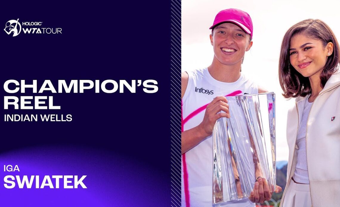 BEST POINTS from Iga Swiatek's second Indian Wells title run 🏆🏆