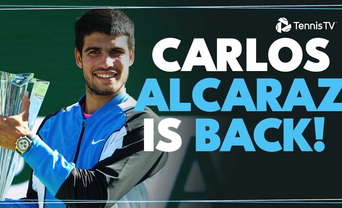 Breathtaking Carlos Alcaraz Highlight Reel in Indian Wells Title Defence 💫