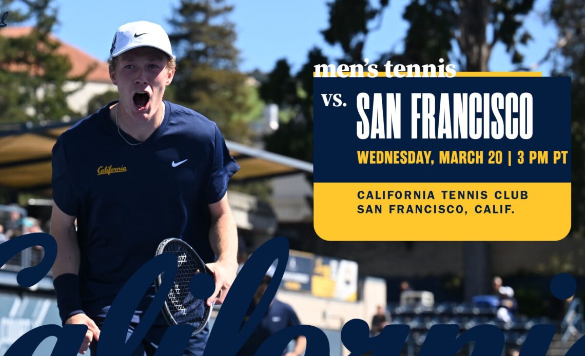 Cal Faces USF In Mid-Week Match