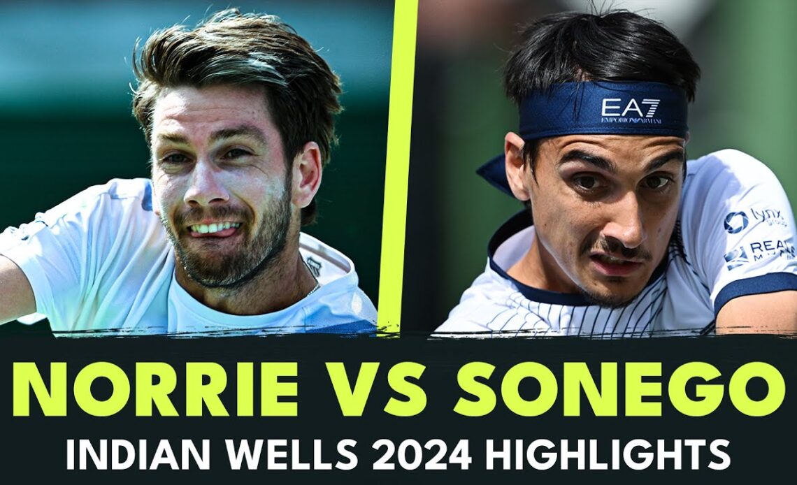 Cameron Norrie vs Lorenzo Sonego | Indian Wells 2024 Highlights