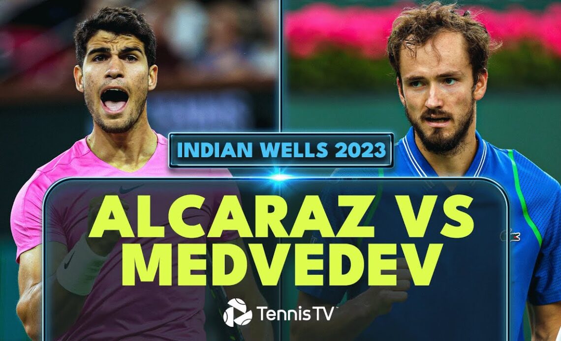 Carlos Alcaraz vs Daniil Medvedev INCREDIBLE Match | Indian Wells 2023 Extended Highlights