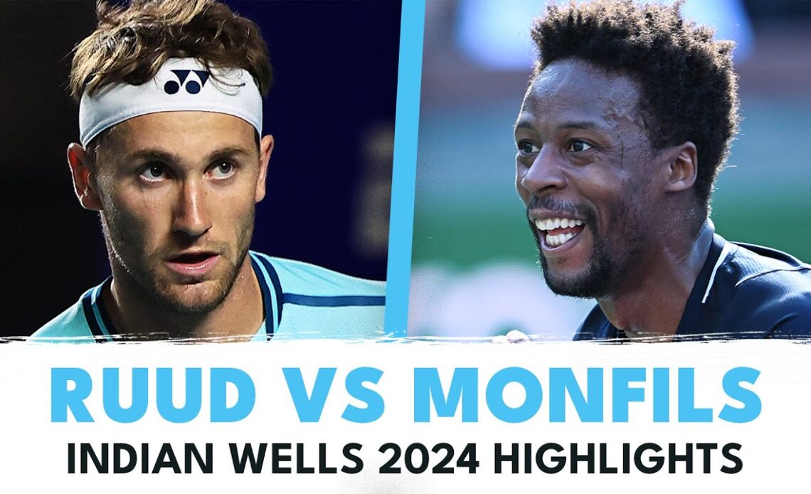 Casper Ruud Battles Gaël Monfils! | Indian Wells 2024 Highlights