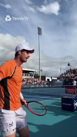Courtside Scenes With Andy Murray In Miami 🥵
