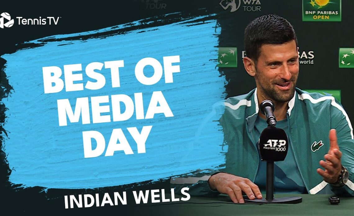Djokovic On LA 2028, Alcaraz Talks Recovery & More! 🗣 | Best Of Indian Wells 2024 Media Day