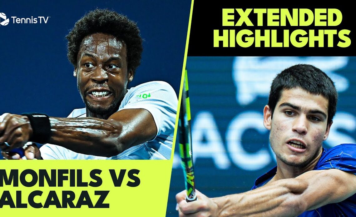 EXCITING Carlos Alcaraz vs Gael Monfils Highlights | Indian Wells 2022