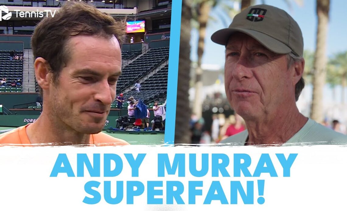 Everybody Needs A Superfan Like Jon! 🫶 Andy Murray's Newest Coach at Indian Wells