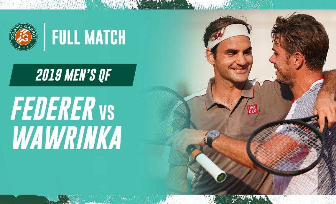 Federer vs Wawrinka 2019 Men's quarter-final Full Match | Roland-Garros