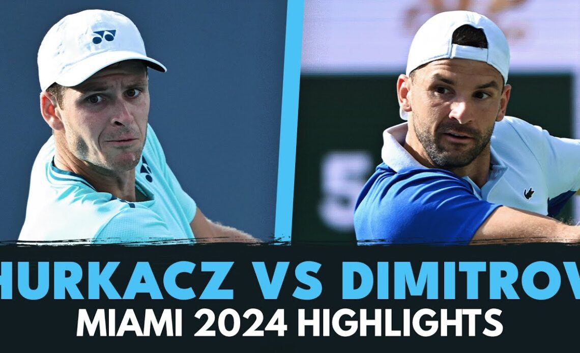 Hubert Hurkacz vs Grigor Dimitrov Dramatic Match Highlights! | Miami 2024