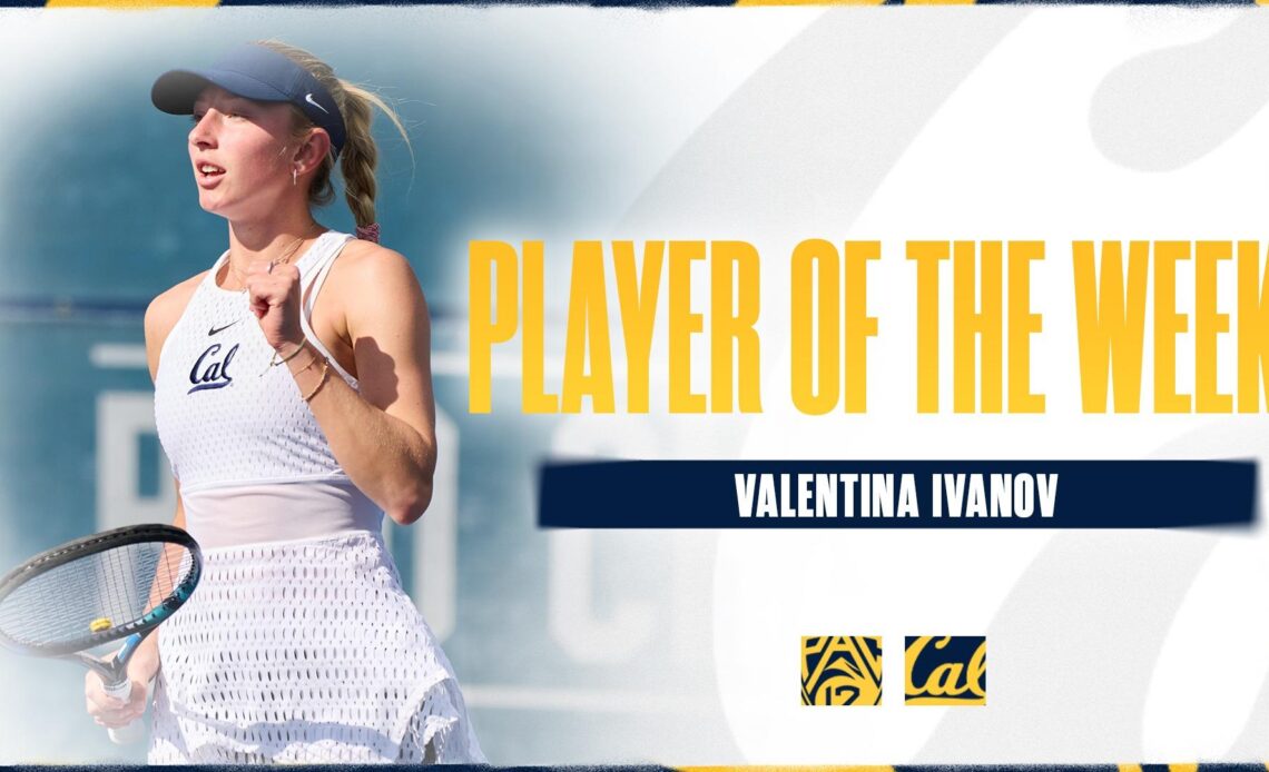 Ivanov Named Pac-12 Player Of The Week