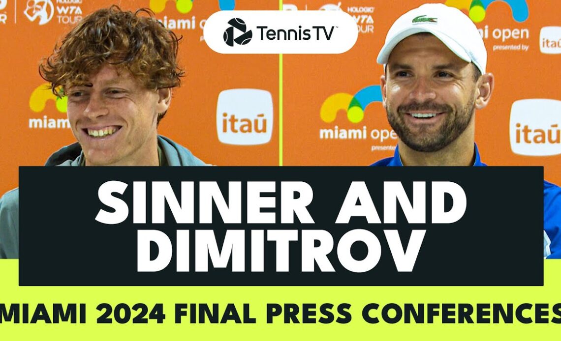 Jannik Sinner & Grigor Dimitrov React To Miami 2024 Final!
