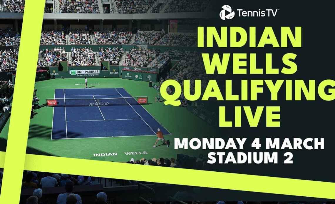 Live Indian Wells Qualifying Stream: Maxime Cressy vs David Goffin