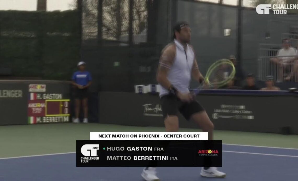 Matteo Berrettini is Back! Watch his first match since the 2023 US Open! 🤩