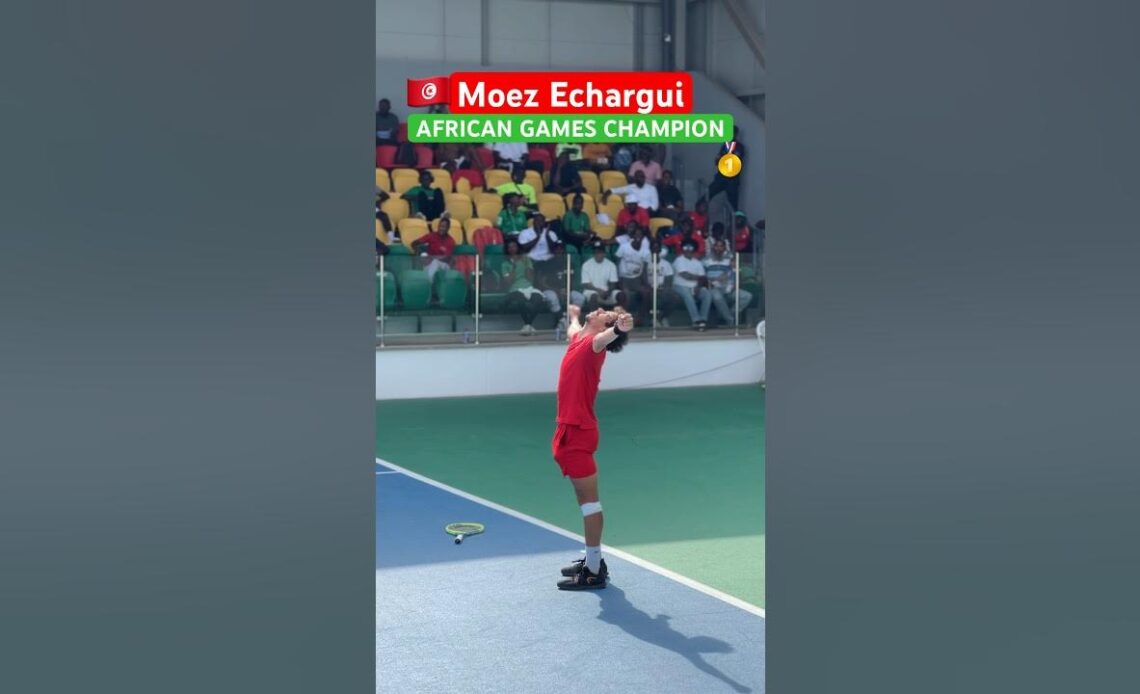 Moez Echargui qualified for the Paris 2024 Olympics after winning the African Games 🥇 #shorts