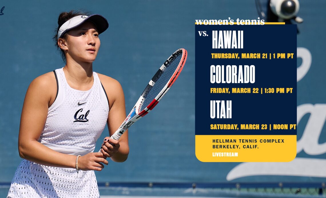 No. 10 Cal Hosts Trio At Hellman