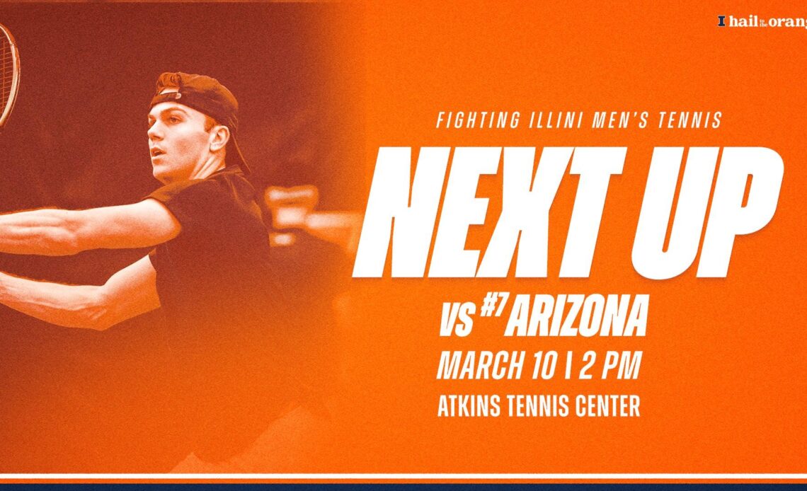 No. 11 Men’s Tennis Set to Host No. 7 Arizona for Sunday Matinee