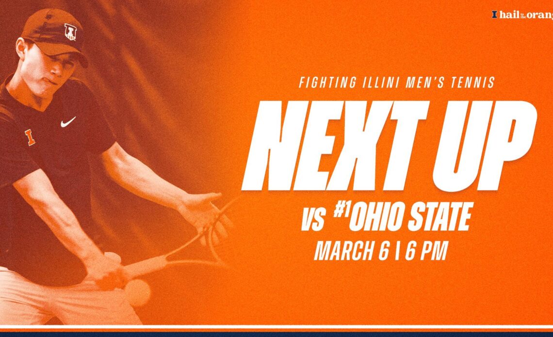 No. 11 Men’s Tennis Take on No. 1 Ohio State for Midweek Tilt