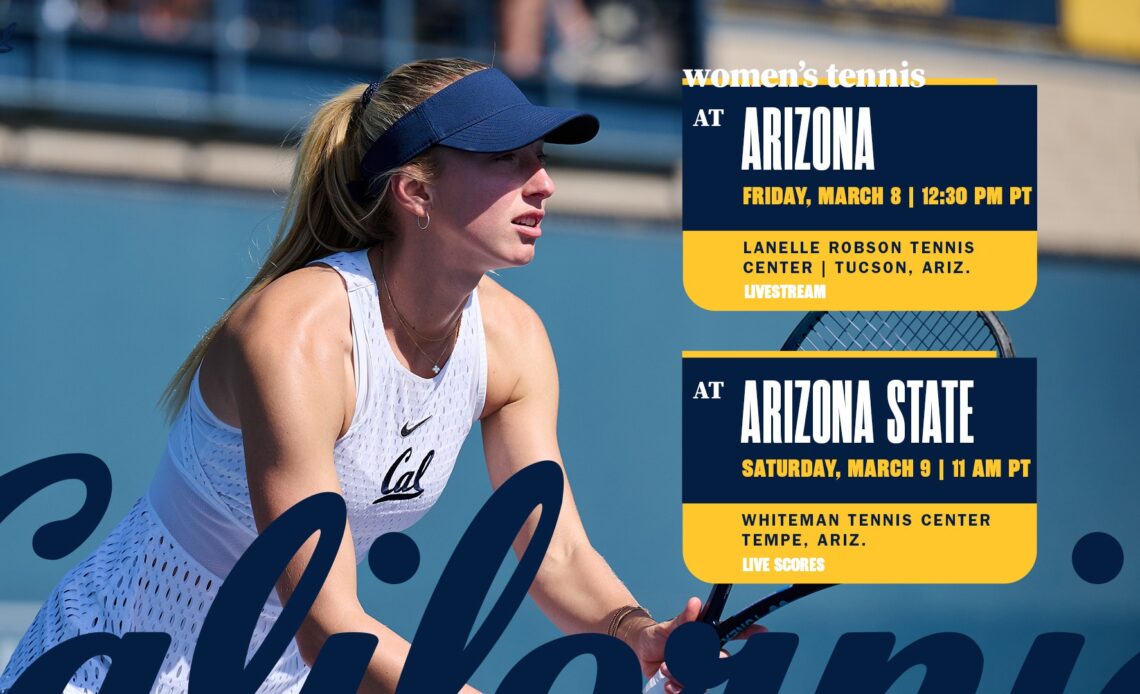 No. 17 Cal Begins Pac-12 Schedule In Arizona