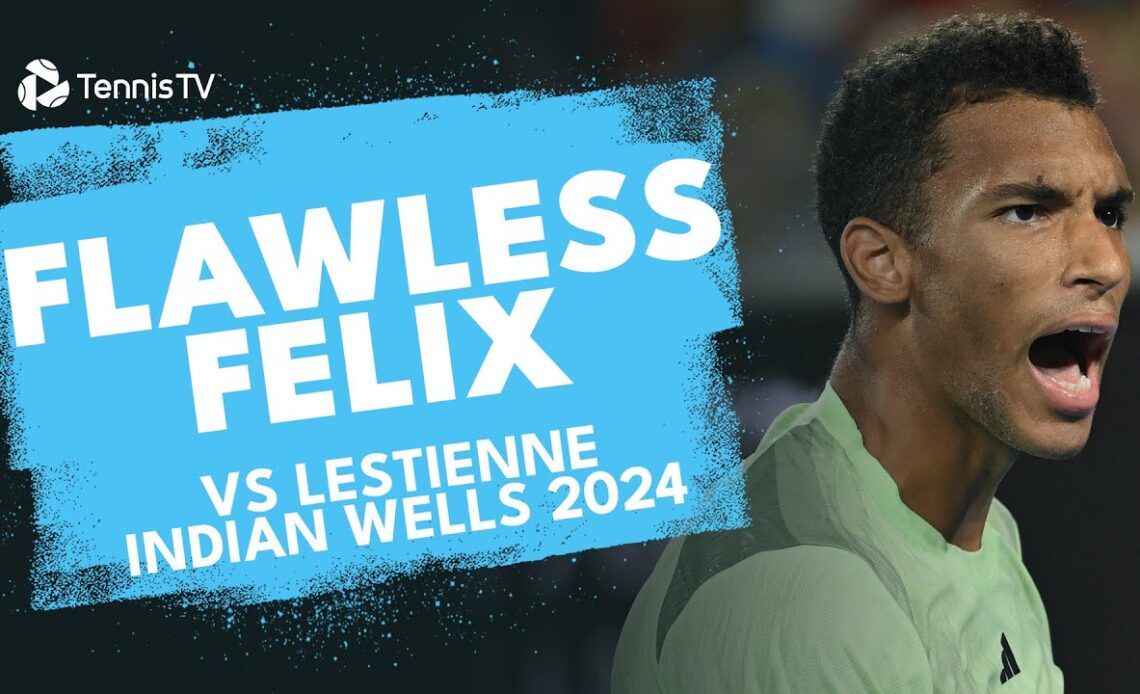 Ruthless Felix Auger Aliassime vs Lestienne 🔥 | Indian Wells 2024